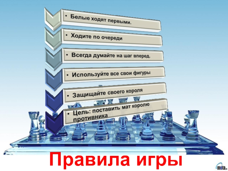 Подходы к развитию детей и организации социально- образовательной среды через работу шахматного кружка Белая ладья Правила игры Правила игры