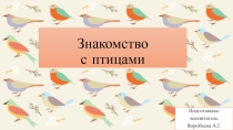 Знакомство с птицами