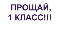 Презентация  Итоги первого года обучения