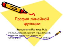 Презентация График линейной функции