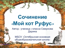 Презентация Мой кот Руфус