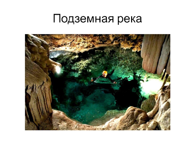 Презентация Вода и ее эстетическое воздействие на человека Подземная река Подземная река