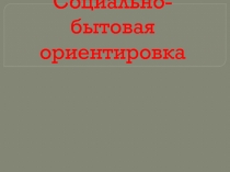 Презентация к уроку социально-бытовой ориентировки Что такое СБО?