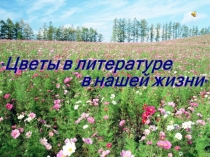 Цветы в литературе урок-мероприятие