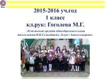 Отчёт работы классного руководителя