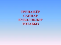 Игра тренажёр по теме Саннар