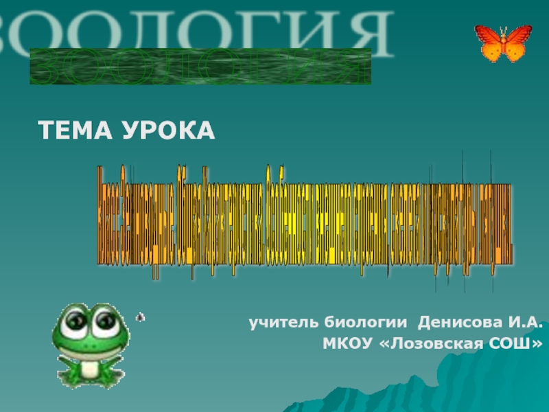 Презентация Презентация по биологии на тему Класс земноводные. Общая характеристика. Внешнее строение. (7 класс)