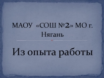 Из опыта работы психолога-дефектолога