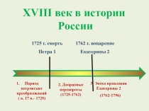 Презентация урока истории в 8 классе на тему Внутренняя политика. 1725-1762гг., УМК Торкунова А.В., 8 класс, история России, ФГОС