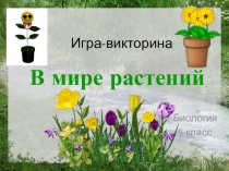 Презентация по биологии к уроку повторения на тему Растения. Игра-викторина (5 класс)
