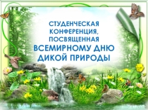 Презентация экологической конференции, посвященная Международному дню дикой природы