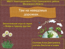 Экологическая игра Войди в природу другом
