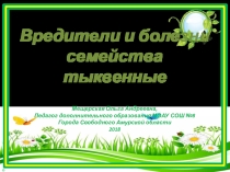 Презентация Вредители и болезни семейства тыквенных