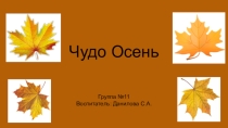 Презентация для детского сада Осень