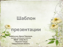 Шаблон презентаций Весенний 5 для Power Point