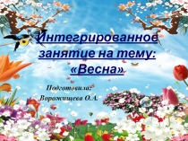 Презентация занятия на тему Весна