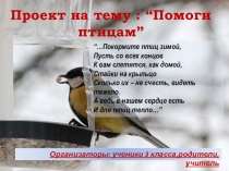 Проект на тему : “Помоги птицам”