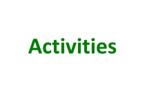 Презентация к уроку английского языка Виды деятельности (Activities)