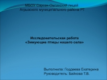 Презентация по окружающему миру Птицы нашего села для 2 класса