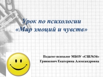 Презентация Мир эмоций и чувств (4класс)