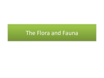 Презентация по английскому языку на тему Flora and fauna