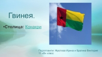 Презентация к уроку географии 11 класс Страны Африки. Гвинея.