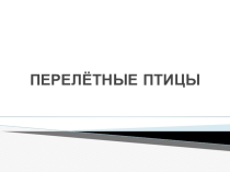 Презентация по развитию речи и окружающему миру на тему Перелётные птицы (класс особый ребёнок)