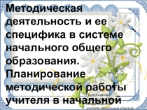 Презентация  Методическая культура и ее специфика в системе начального общего образования