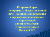 Презентация для учащихся 8 вида по развитию речи 3 класс Лицо Человека