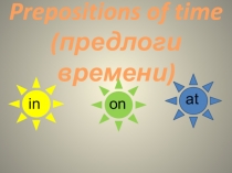 Презентация по теме Предлоги времени в английском языке