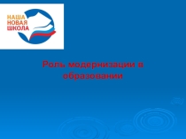Презентация Роль модернизации в образовании