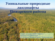 Ландшафты Пожарского района, география Приморского края, 8 класс
