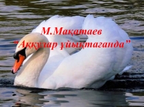 М.Мақатаев Аққулар ұйықтағанда әдебиеттік оқу. 4-сынып.