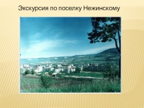 Проект Экскурсия по поселку Нежинский