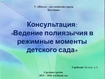 Презентация: Консультация по полиязычию