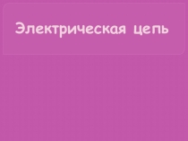 Презентация по физике Практическое занятие Собираем электрическую цепь