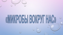Презентация к исследовательской работе Микробы вокруг нас