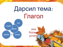 Презентация по родному языку Глагол (7 класс)