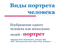 Презентация Виды портретов человека
