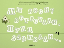Презентация-отчёт о проделанной работе с детьми старшего дошкольного возраста