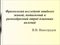 Презентация по русскому языку на тему Русская фразеология