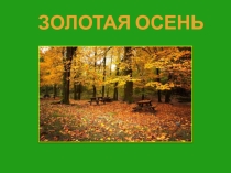 Классный час на тему Золотая Осень