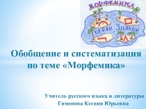 Презентация по русскому языку по теме Систематизация и обобщение по теме Морфемика