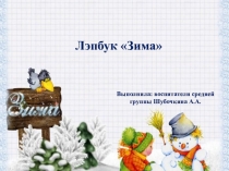 Лэпбук Зима (средняя группа)