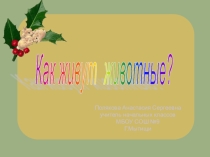Презентация к уроку окр мира Как живут животные 1 класс