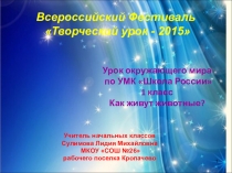 Презентация по окружающему миру 1 класс