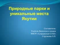 Презентация по географии Памятники природы и уникальные места Якутии
