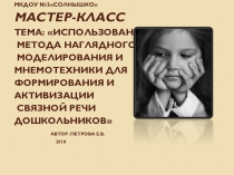 ПрезентацияИспользование метода наглядного моделирования