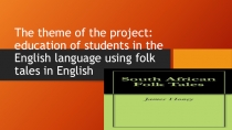 English language using folk tales in English