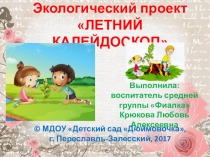 Экологический проект Летний калейдоскоп